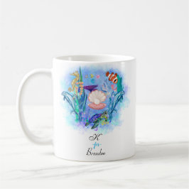 Caneca De Café Oceanos - Animais do Mar Coloridos Bebês