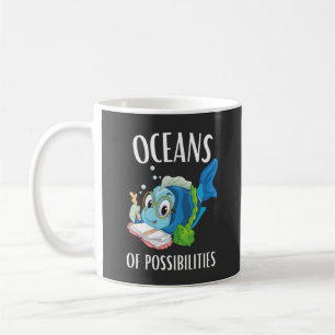 Caneca De Café Oceanos de possibilidades de leitura no verão