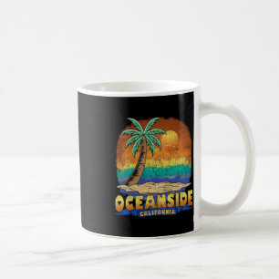Caneca De Café Oceanside California Vintage angustiou Souvenir
