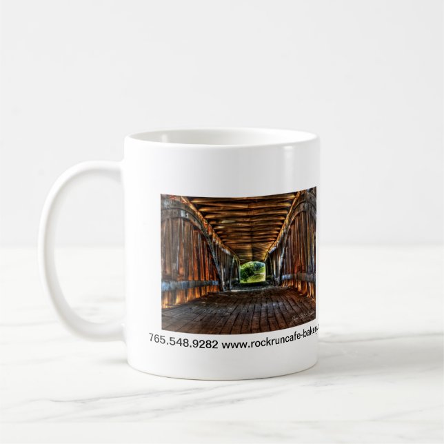 Caneca de café ocidental da ponte coberta da união (Esquerda)