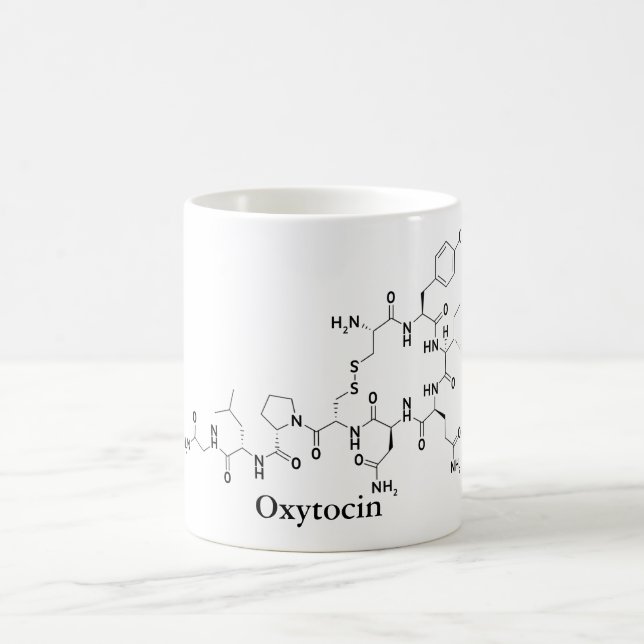 Caneca De Café Ocitocina Molécula do Amor Química Ciência (Centro)