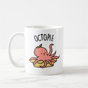Caneca De Café Octo-pie Engraçado Octopus Pie Pun