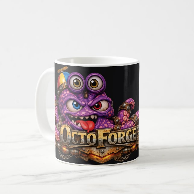 Caneca De Café Octoforge (Frente Esquerda)