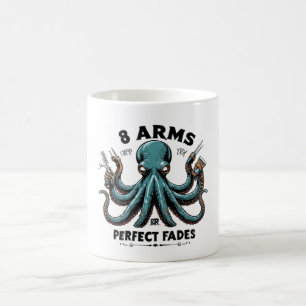 Caneca De Café Octopus Barber Mug - 8 Braços para Fades Perfeitas