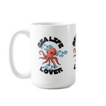 octopus Classic Mug, amante da vida marinha
