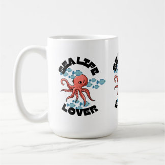 Caneca De Café octopus Classic Mug, amante da vida marinha