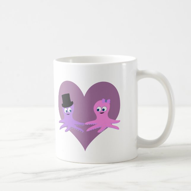 Caneca De Café Octopus Love (Direita)