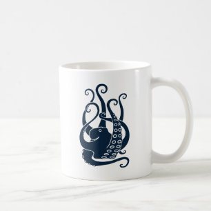 Caneca De Café octopus squid cuttlefish oktopus scuba diving