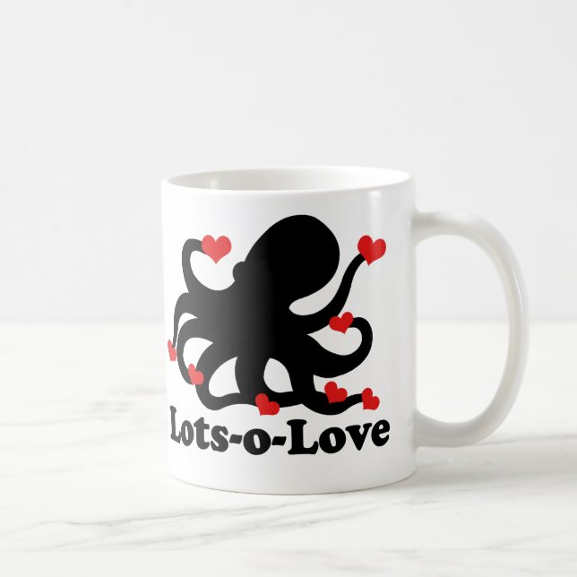 Caneca De Café Octopus tem muito amor (Direita)