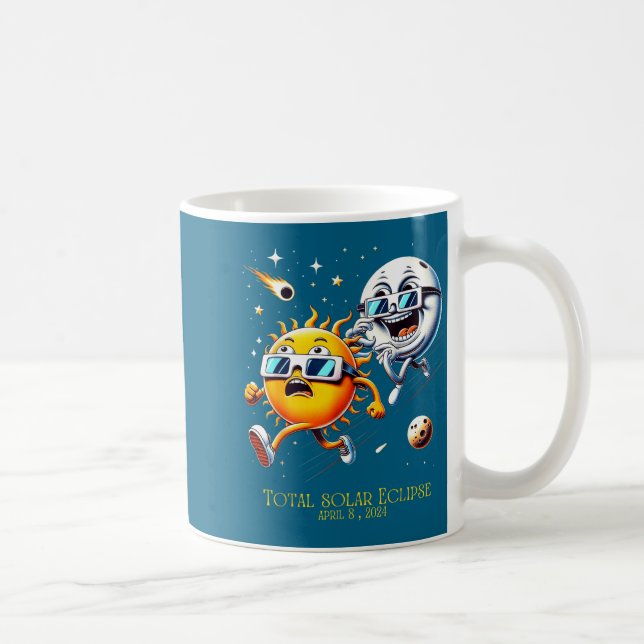 Caneca De Café Óculos de Eclipse Solar Total Design Astrologia (Direita)