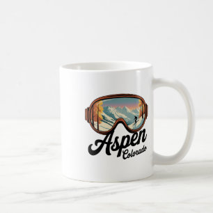 Caneca De Café Óculos de Esqui Aspen Colorado - Lembrança de Esqu