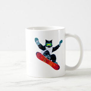 Caneca De Café Óculos de esqui snowboard divertido esquiando snow