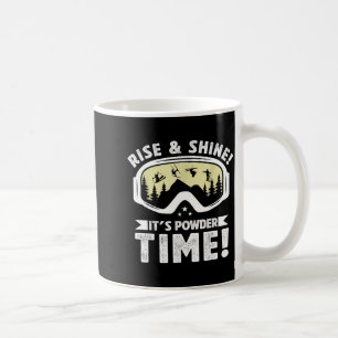 Caneca De Café Óculos de esqui tempo em neve esportes de inverno