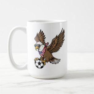 Caneca De Café Óculos de sol águia de futebol EUA Legal Patriótic