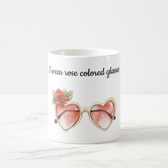 Caneca De Café Óculos de sol coloridos rosa (Centro)