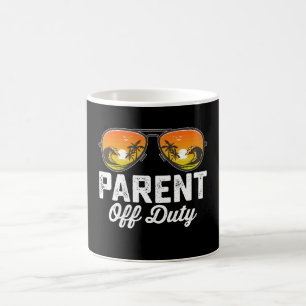 Caneca De Café Óculos de Sol de Pai Fora de Serviço no Último Dia