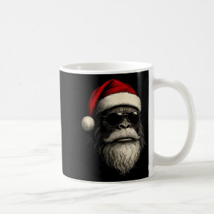 Caneca De Café Óculos de sol de rosto de pé grande Papai Noel Nat