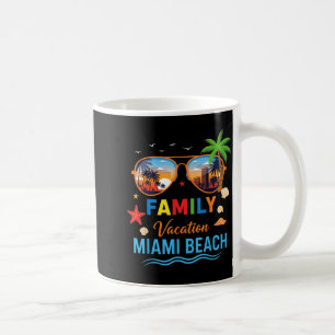 Caneca De Café Óculos de Sol de Verão Tropical Férias em Família