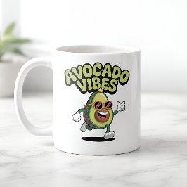 Caneca De Café Óculos de Sol Divertidos Abacate