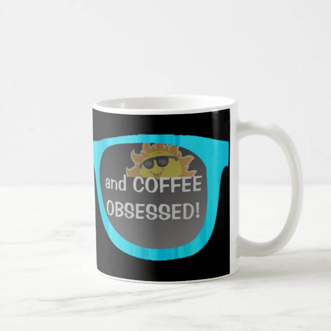 Caneca De Café óculos de sol divertidos com citação humorística (Direita)