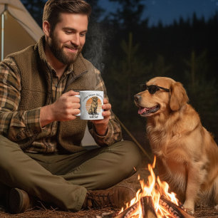 Caneca De Café Óculos de sol engraçados Golden Retriever Personal