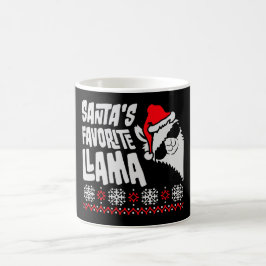 Caneca De Café Óculos de Sol Legais do Llama Favorito do Papai No