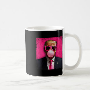 Caneca De Café Óculos de Sol Rosa Chiclete Trump Engraçado _1