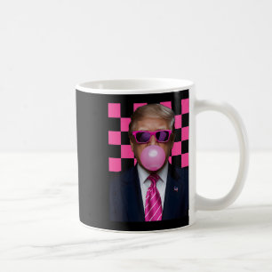 Caneca De Café Óculos de sol rosa Trump chiclete camisa votar pre