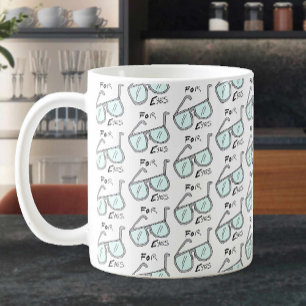 Caneca De Café Óculos - Design de padrão. Opticista