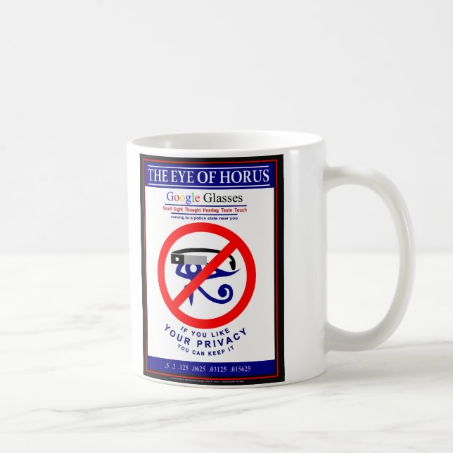 Caneca De Café Óculos do Google (Direita)