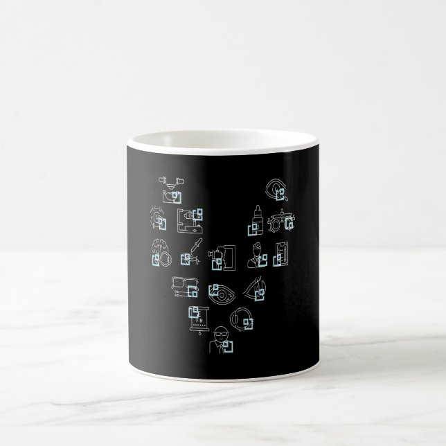 Caneca De Café Óculos Optican do Coração (Centro)