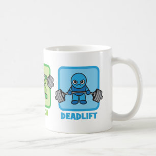Caneca De Café Ocupa, imprensa de banco, Deadlift - Kawaii