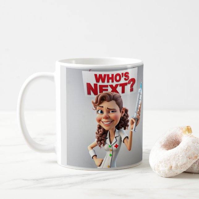 CANECA DE CAFÉ OCUPAÇÃO "ENFERMEIRO" - (Com Donut)