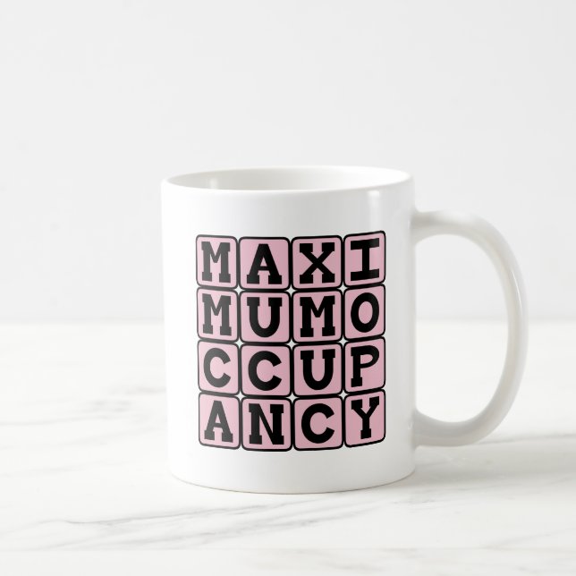 Caneca De Café Ocupação Máxima, Gravidez Engraçada (Direita)
