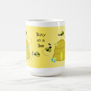 Caneca De Café Ocupado como uma Abelha