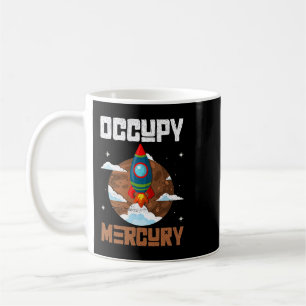 Caneca De Café Ocupar Mercúrio 2Fogão Espacial do Planeta Mercúri