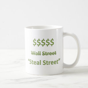 Caneca De Café Ocupe Wall Street retro
