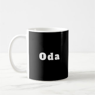 Caneca De Café Oda schwarz weiß personalisiert