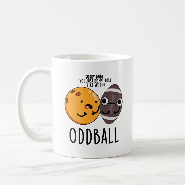 Caneca De Café Oddball Funny Futebol Pun (Esquerda)