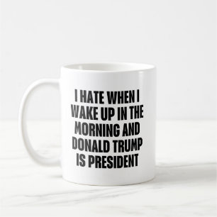 Caneca De Café Odeio quando Trump é o Presidente Engraçado