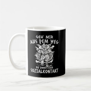 Caneca De Café Odin Geh mir aus dem Weg Sozialkontakt, Viking