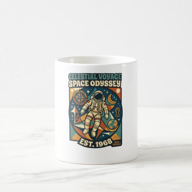 Caneca De Café Odisseia Espacial – Aventura Cósmica para Amantes  (Centro)