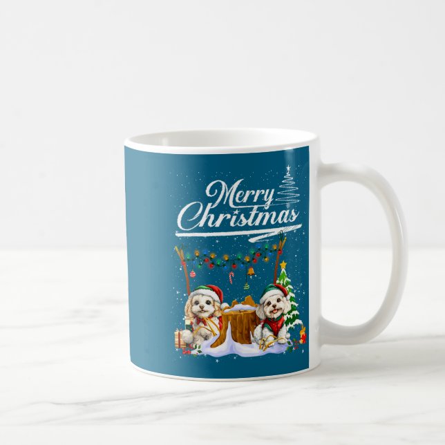 Caneca De Café Odle Christmas Tree Lights Decorations Dog Lover X (Direita)
