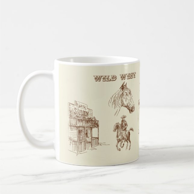 Caneca De Café Oeste Selvagem (Esquerda)