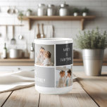 Caneca De Café Oferta da Melhor Família de Fotos e Cinzas do Mode<br><div class="desc">Oferta da Melhor Família de Fotos e Cinzas do Moden 3Collage</div>