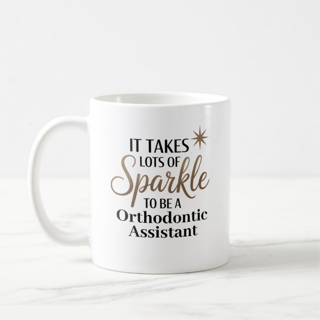 Caneca De Café Oferta de aspas Sparkle para Assistente Ortodontic (Esquerda)