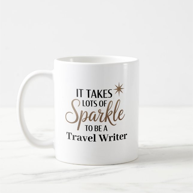Caneca De Café Oferta de aspas Sparkle para o Viagem Writer (Esquerda)