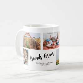 Caneca De Café Oferta de Colagem de Fotos para Amigos do Forever 
