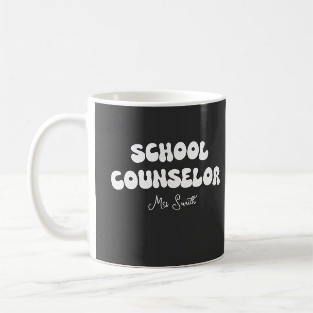 Caneca De Café Oferta de Conselheiro Escolar Personalizado (Esquerda)