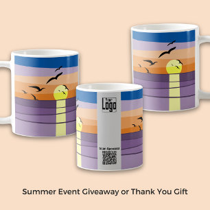 Caneca De Café Oferta de eventos de verão ou obrigado presente - 